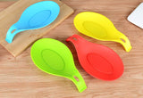 MarcosWJH Kitchen Silicone Spoon Rest, Silicone Spoon Holders,Set of 4(Colorful, Small Size)