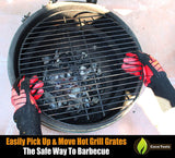 Grill Beast BBQ Glove Oven Mitts - Max Heat Resistant Grill & Cooking Pot Holders Set with Silicone & Aramid Kevlar