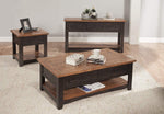 Martin Svensson Home Rustic Coffee Table, Antique Black and Honey Tobacco