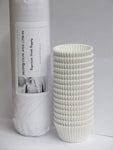 Mini Baking Cups, white 1-1/2 x 1'' = 3.5 appx. 500 pc.