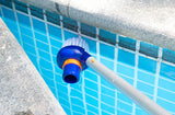 Aquatix Pro Pool Step & Corner Vacuum Brush Best for Above Ground & Inground Swimming Pools, Spas & Hot Tubs, Fine Bristles, 1-1/2 Hose & 1-1/4 Pole Connection, Tackles Hard to Reach Places