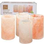 Himalayan Salt Shot Glasses, Set of 4 All-Natural FDA Approved 3" Pink Salt Glasses -Tequila Shot Glasses