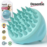 Desentie Hair Scalp Massager Exfoliating Personal Massager Brush With Silicone Spikes for Shampoo Scrubbing and Stimulating Hair Growth Green