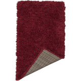 Ottomanson Flokati Collection Faux Sheepskin Shag Runner Rug, 2'7"X5', Red