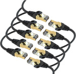 Maximm Cat7 Ethernet Cable, 15 Feet, Grey, 10-Pack - Pure Copper - RJ45 Gold-Plated Snagless Connectors 600 MHz, 10 Gbps. for Fast Network & Computer Networking + Cable Clips and Ties