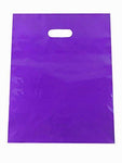 100 Extra Durable 2.5mil 12x15 Clear Merchandise bags Die Cut Handle-Semi-Glossy finish-Anti-Stretch. For Retail store plastic bags, Party favors, Handouts and more by Best Choice (Clear)