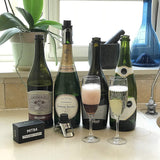 Champagne Stopper by MiTBA – Bottle Sealer for Champagne, Cava, Prosecco & Sparkling Wine with a Built-In Pressure Pump