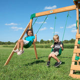 Backyard Discovery Buckley Hill Wooden Swing Set