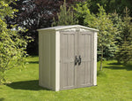 Keter Factor Large 6 x 3 ft. Resin Outdoor Backyard Garden Storage Shed