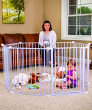 Regalo 192-Inch Super Wide Adjustable Baby Gate and Play Yard, 4-In-1, Bonus Kit, Includes 4 Pack of Wall Mounts