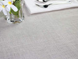 COTTON CRAFT 100% Linen Hemstitch Table Cloth - Size 60x108 Charcoal - Hand Crafted and Hand Stitched Table Cloth with Hemstitch detailing.