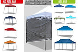 ABCCANOPY Instant Canopy SunWall (15+Colors) for 10x10 Feet, 10x20 Feet Straight Leg pop up Canopy, 1 Pack Sidewall Only, White