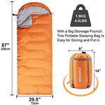 EMONIA Camping Sleeping Bag, 3 Season Waterproof Outdoor Hiking Backpacking Sleeping Bag Perfect for Traveling,Lightweight Portable Envelope Sleeping Bags