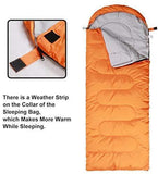 EMONIA Camping Sleeping Bag, 3 Season Waterproof Outdoor Hiking Backpacking Sleeping Bag Perfect for Traveling,Lightweight Portable Envelope Sleeping Bags