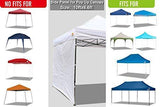 ABCCANOPY Instant Canopy SunWall (15+Colors) for 10x10 Feet, 10x20 Feet Straight Leg pop up Canopy, 1 Pack Sidewall Only, White