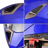 AHR Full Face Flip up Modular Motorcycle Helmet DOT Approved Dual Visor Motocross Blue M