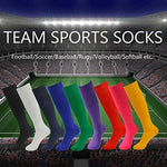 Soccer Socks, RTZAT Unisex Solid Knee High Tube Team Sports Football Socks, 2,6,12 Pairs