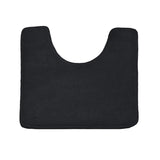Clara Clark 2-Pack Bath Mat Set – Large and Small Bathroom Rug Set, Absorbent Memory Foam Bath Rugs, Non-Slip, Thick, Cozy Velvet Microfiber Bathrug, Plush Shower, Toilet Floor Bathmats Carpet, Black