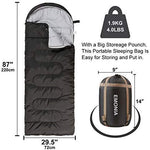 EMONIA Camping Sleeping Bag, 3 Season Waterproof Outdoor Hiking Backpacking Sleeping Bag Perfect for Traveling,Lightweight Portable Envelope Sleeping Bags